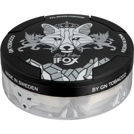 White Fox Black Edition Slim Nicotine Pouches UAE White Fox Black Edition Slim Nicotine Pouches UAE