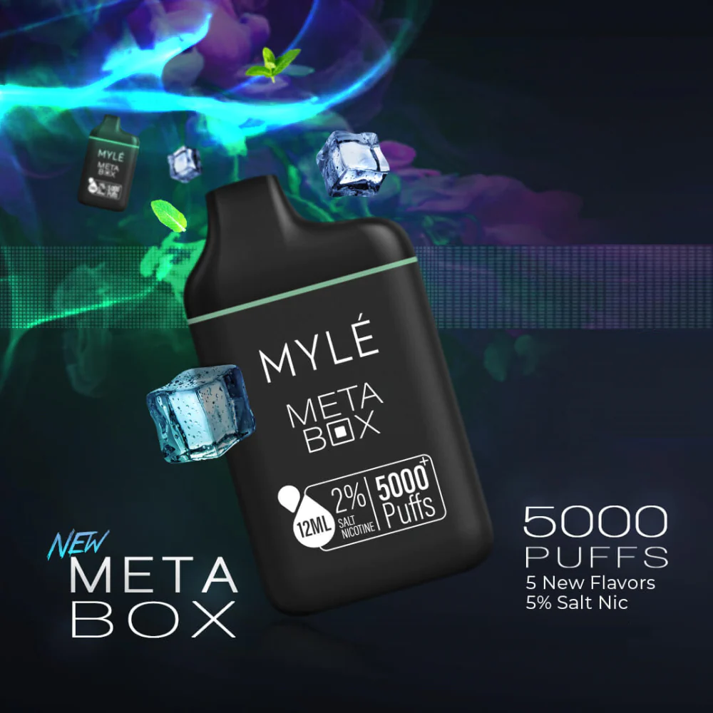 MYLE META BOX DISPOSABLE VAPE 5000 PUFFS IN DUBAI