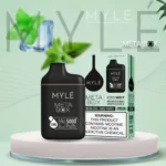 MYLE META BOX ICED MINT DISPOSABLE VAPE 5000 PUFFS IN DUBAI