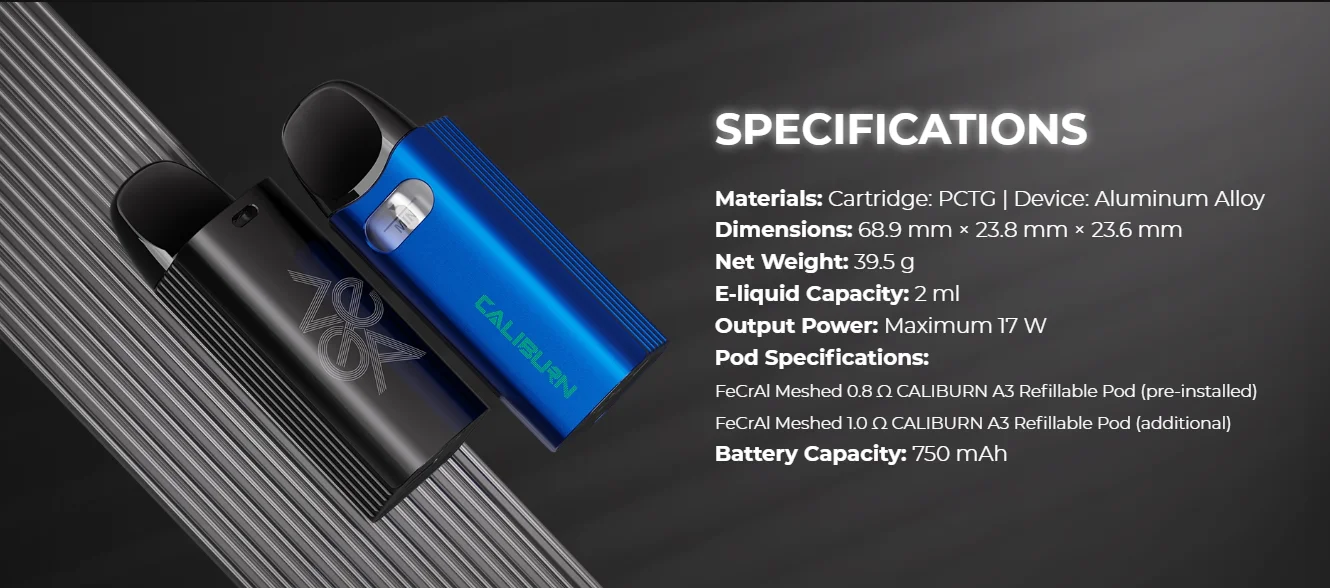 UWELL CALIBURN AZ3 17W POD SYSTEM