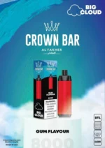 CROWN BAR AL FAKHER 5MG 8000PUFFS DTL GUM FLAVOR
