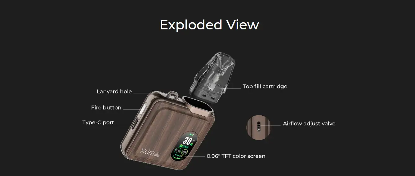 OXVA XLIM SQ PRO POD SYSTEM PICTURE OXVA XLIM SQ PRO POD SYSTEM PICTURE