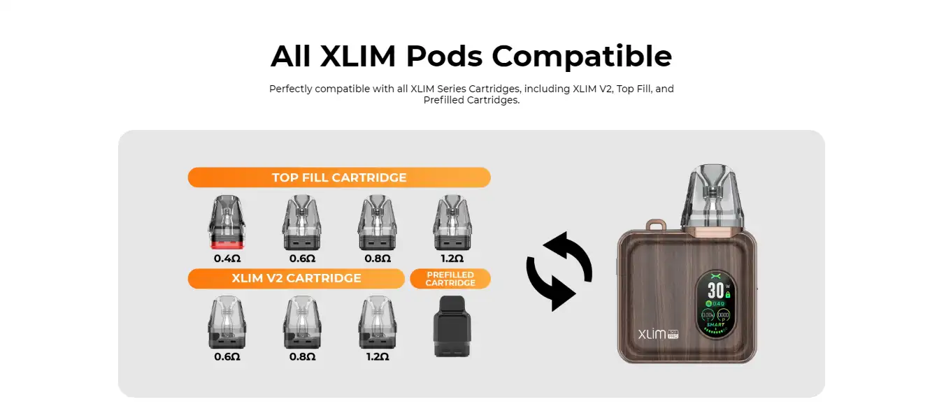 OXVA XLIM SQ PRO Pods Compatible