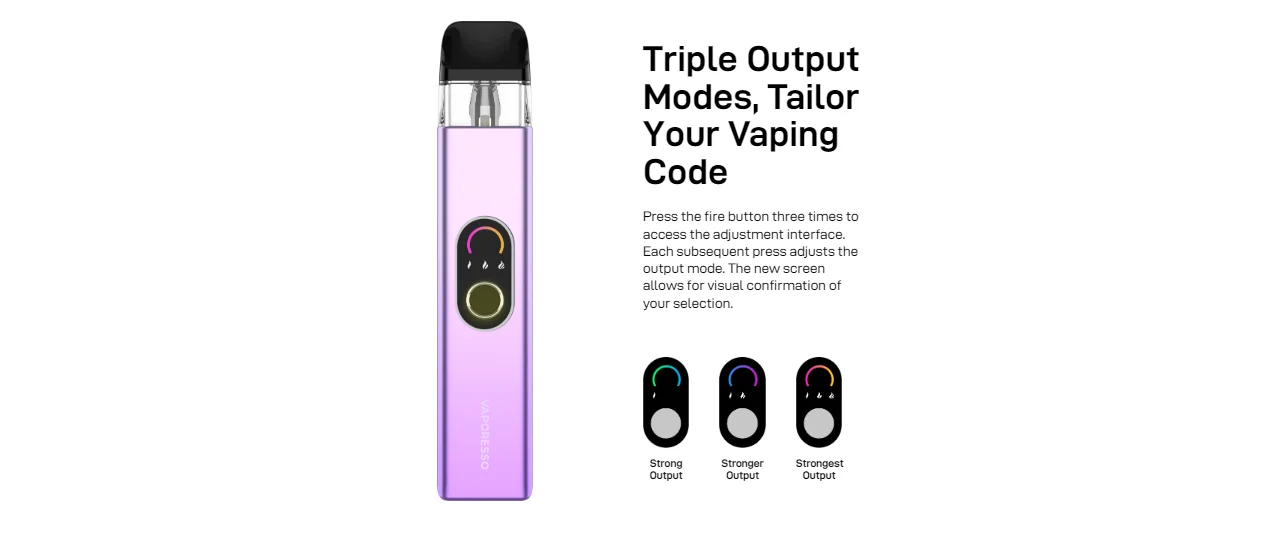 VAPORESSO XROS 4 POD KIT SPECIFICATIONS