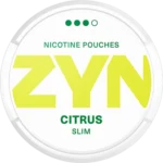 ZYN Citrus Slim 9MG Nicotine Pouches Gen Vape Dubai