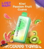 Lost Mary MT35000 Puffs Turbo Disposable Vape Kiwi Passion Fruit Guava Gen Vape Dubai