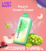 Lost Mary MT35000 Puffs Turbo Disposable Vape Peach Green Grape Gen Vape Dubai