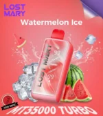 Lost Mary MT35000 Puffs Turbo Disposable Vape Watermelon Ice Gen Vape Dubai