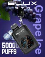 Elux Astra 50000 Puffs Disposable Vape 50MG Grape Ice Image Gen Vape Dubai