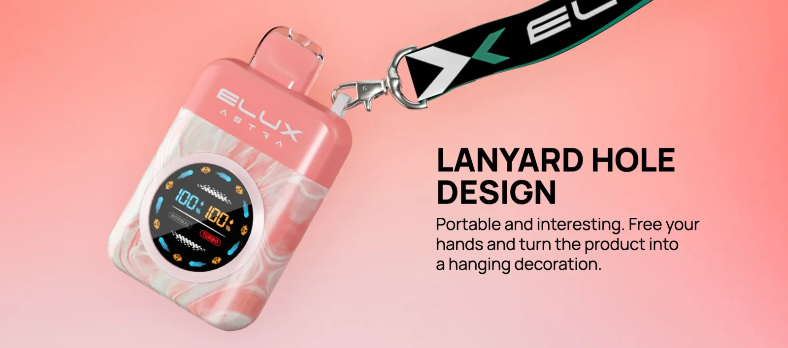 Elux Astra 50000 Puffs Disposable Vape 50MG Lanyard Design Picture